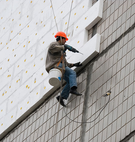 Утепление фасада многоквартирного дома в Кувандыке